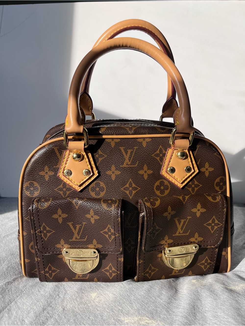 Authentique Manhattan PM Brown Monogram Canvas